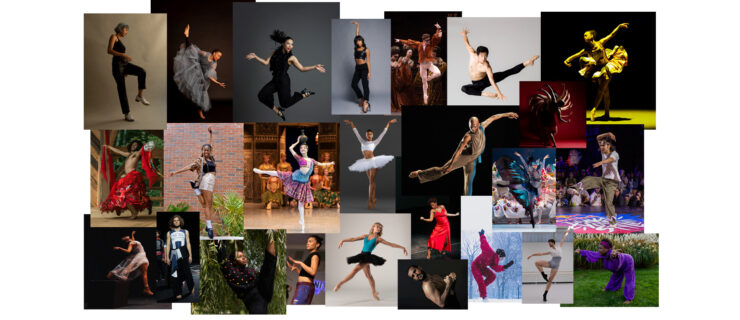 Collage of dancers featured in Dance Magazine's 2025 "25 to Watch"