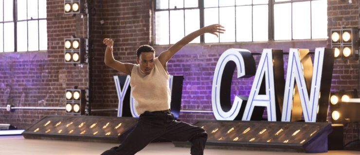 Contestant Braylon Browner performs a contemporary dance routine during “SYTYCD” auditions.