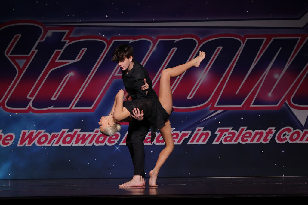Lexie Roberts and Johnathan Wilkerson competing for BPM Dance Complex Dancebug courtesy Blake Piatczyc