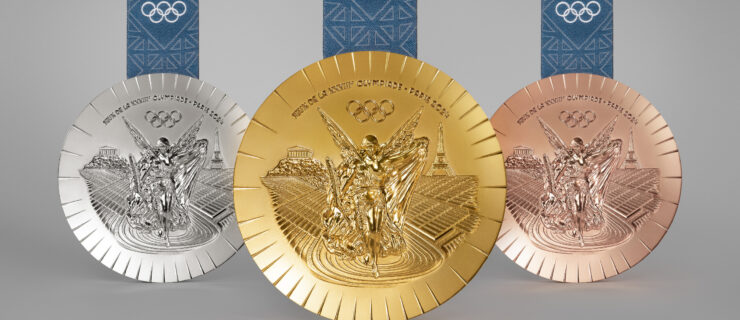 The medals of the Paris 2024 Olympic Games.