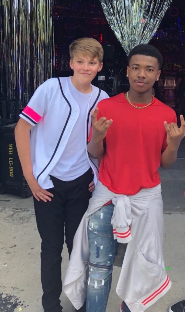 Sean Garrity and Kida the Great, several years ago, pose together for a photo.